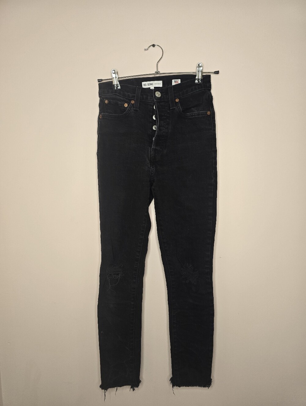 Re/Done Button Fly Jeans Sz 25